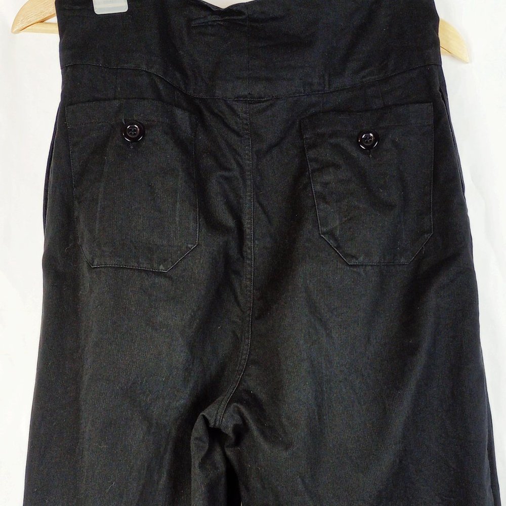 Doen Black High-Waist Pleated Trousers reposh - Picture 7 of 14